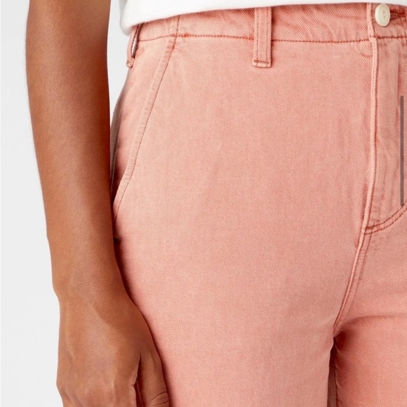 WRANGLER FREE PEOPLE PINK CHINO CASEY JONES UTILITY PANTS BOHO Y2K ANTHROPOLOGIE - Picture 6 of 14